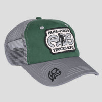 PASSPORT x ACE HAT - TRUCKER GREEN/STEEL