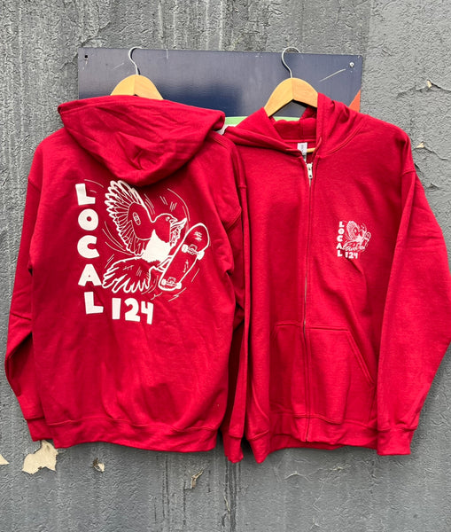 LOCAL 124 ZIP HOODIE - MAGPIE