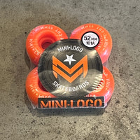 MINI LOGO WHEELS - ORANGE - 52mm 101a