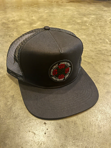 SANTA CRUZ HAT - TRUCKER DRESSEN ROSE SOLO - BLACK