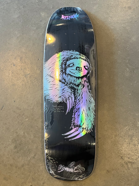 WELCOME DECK - Sloth on Slappy Slap - Black/Prism Foil - 9.5"