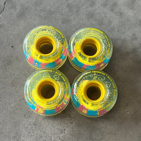 RICTA WHEELS - CLOUDS - SPLATTER YELLOW - 54MM 78A