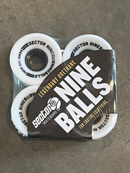 SECTOR 9 WHEELS - NINE BALL WHITE - 58mm 78a