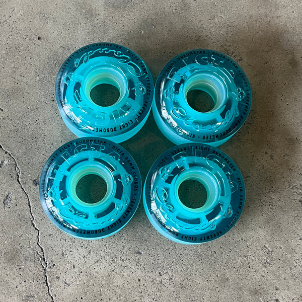 RICTA WHEELS - CLOUDS - BLUE GLOW - 55mm 78a