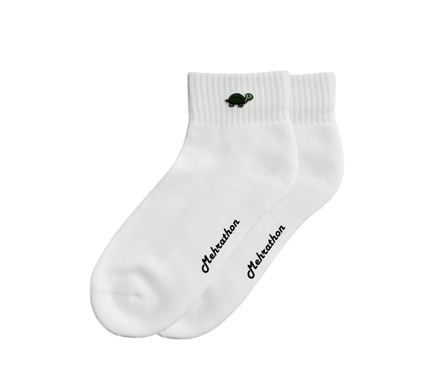 MEHRATHON - LAMEHRA EMBROIDERED TENNIS SOCK