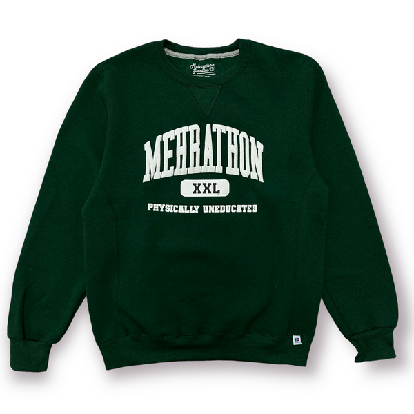 MEHRATHON TRADING  PHYSICALLY UNEDUCATED CREWNECK GREEN