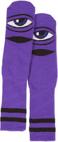 TOY MACHINE SOCKS - SECT EYE - PURPLE
