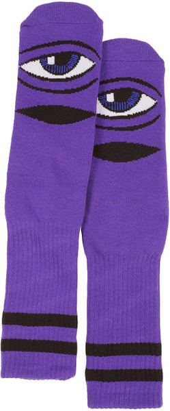TOY MACHINE SOCKS - SECT EYE - PURPLE