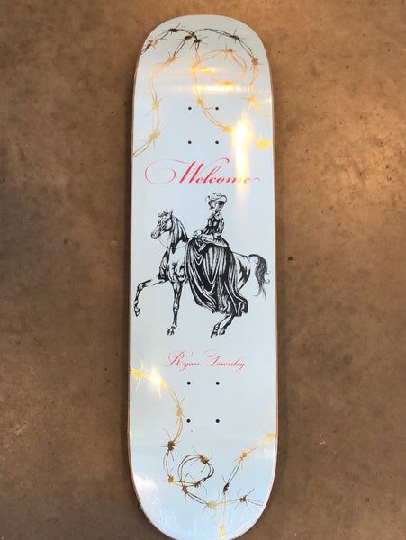 WELCOME DECK - RYAN TOWNLEY COWGIRL ON ENENRA - LIGHT BLUE/GOLD FOIL - 8.5