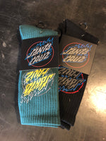 SANTA CRUZ - MID CREW SOCKS - FLAME DOT