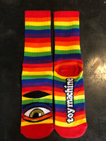 TOY MACHINE SOCKS - RAINBOW EYE